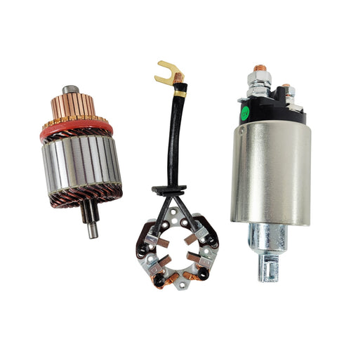 3 Piece Harley-Davidson DIY Reverse Motor Repair Kit Solenoid, Brush, Armature